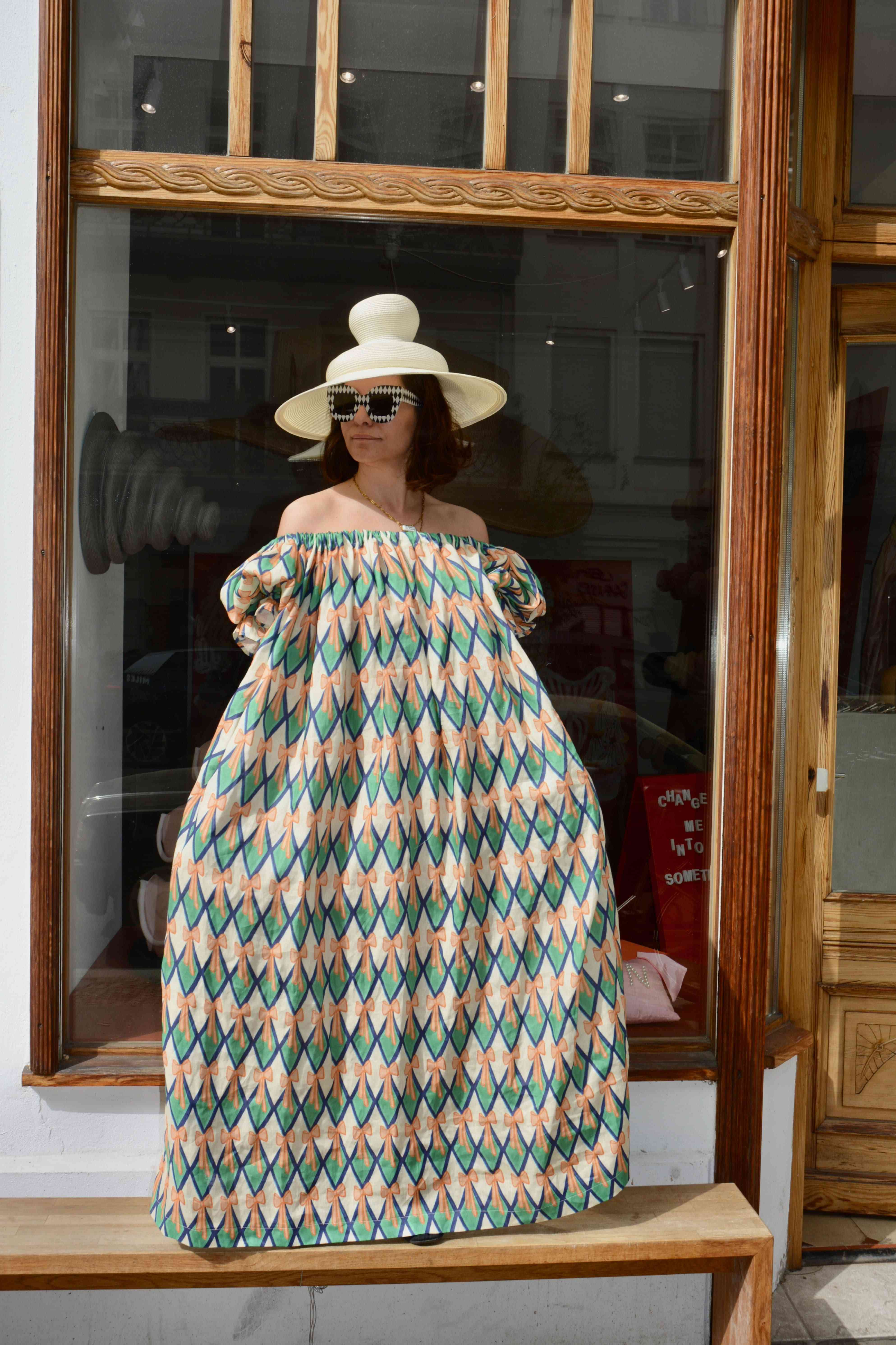 Hand Pleated Harlequin Summer Dress Maryam Keyhani Hand Pleated Harlequin Summer Dress Maryam Keyhani