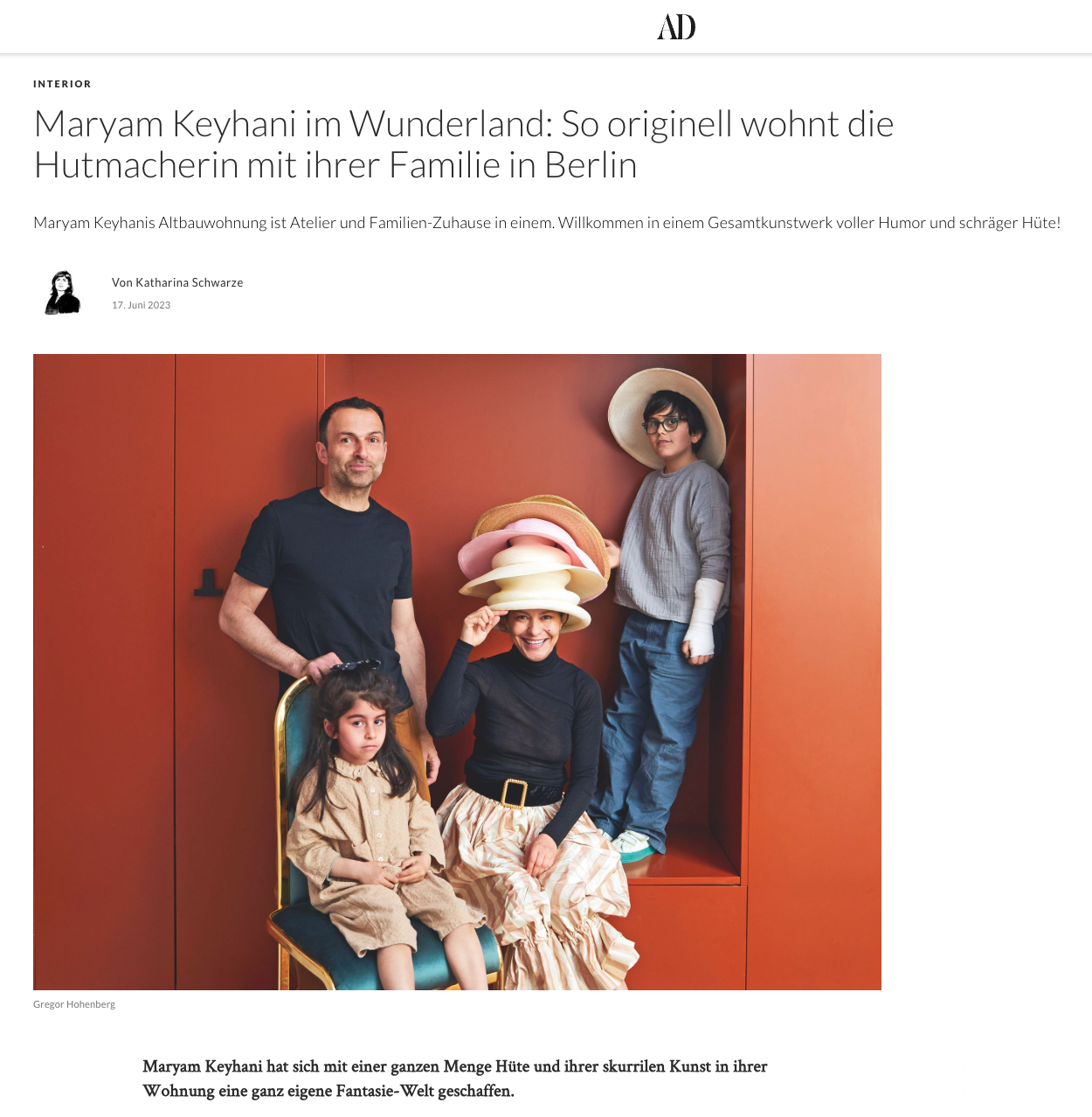 Architectural Digest – Maryam Keyhani